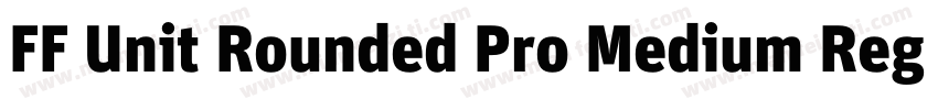 FF Unit Rounded Pro Medium Regular字体转换